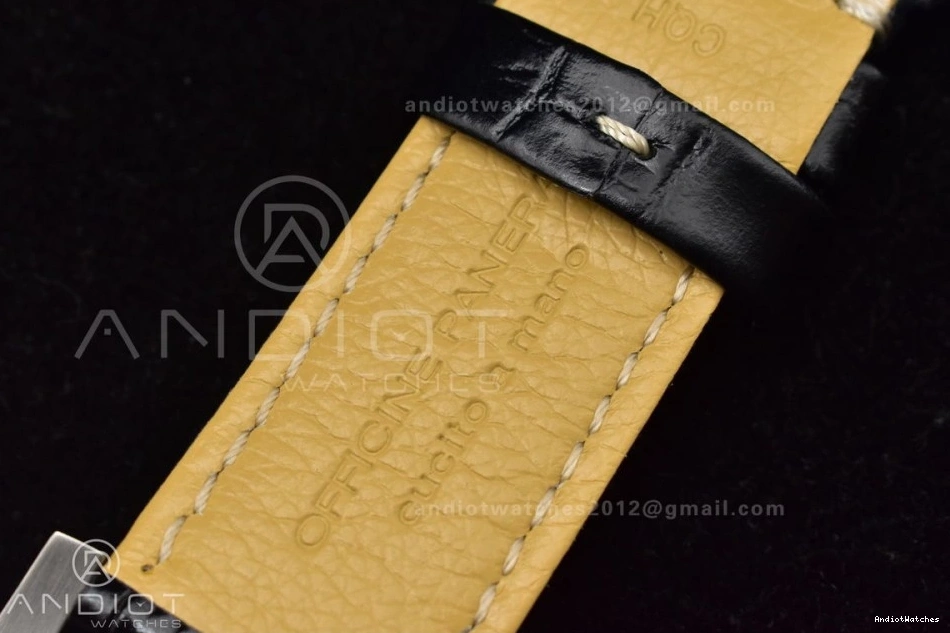 Strap H Best Edition Leather A6497 PAM217 993 XF Black Trendy 1:1 Dial on Y-Incabloc with Superlumed 0216